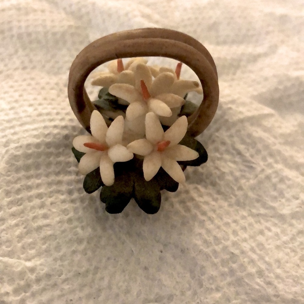 CapoDiMonte‎ Basket of Flowers miniature signed​​​
